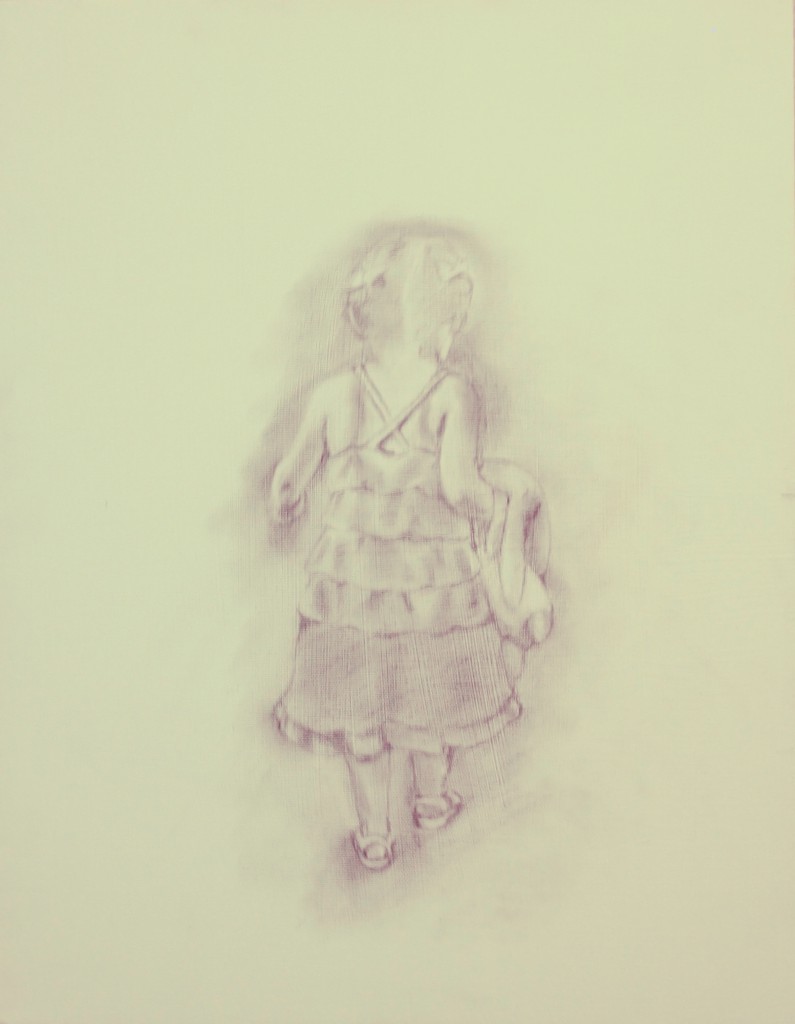 pencil on canvas | onbecominganartist.com